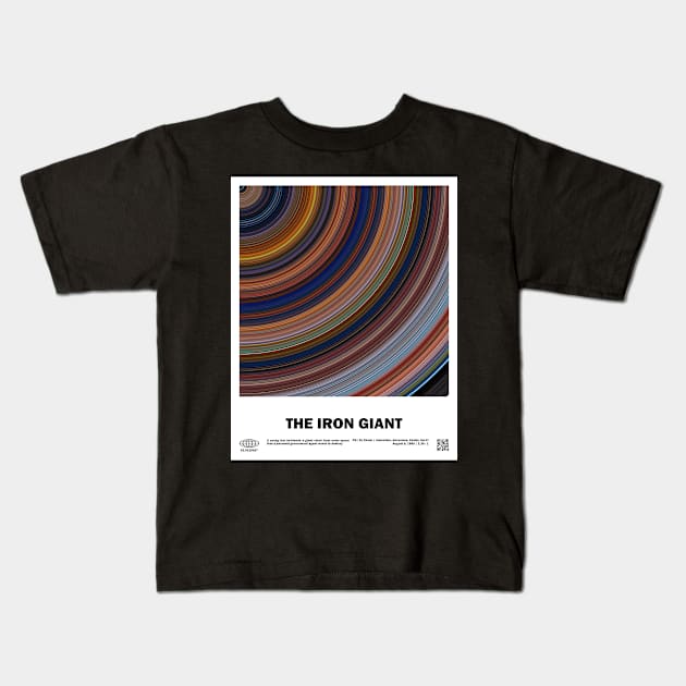 minimal_The_Iron_Giant Abstract Circular Art Movie Kids T-Shirt by silver-light